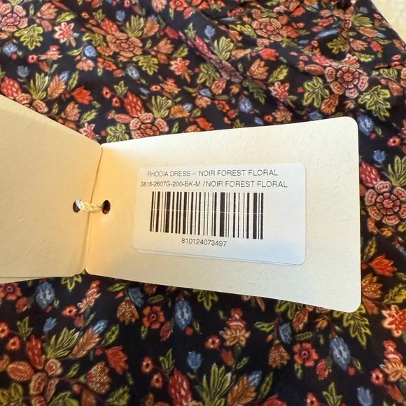 NWT Doen Rhodia Dress in Noir Forest Floral - Picture 6 of 6